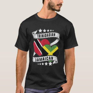 Jamaican Trinidad half Trinidad en half Jamaicaan T-shirt