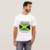 JAMAICAN VADER Sterk en moedig gepersonaliseerd T-shirt (Voorkant volledig)