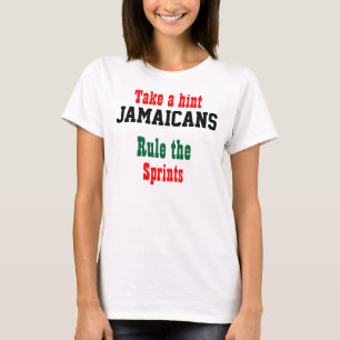 Jamaicanen beslissen de sprints Olympische T-shirt