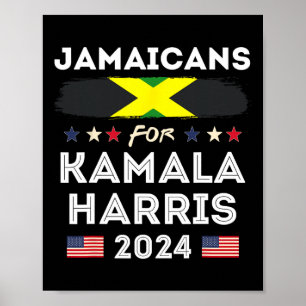 Jamaicanen voor Kamala Harris 2024 Jamaica vlag Pa Poster