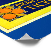 Jamaïque, affiche Vintage voyage (Coin)