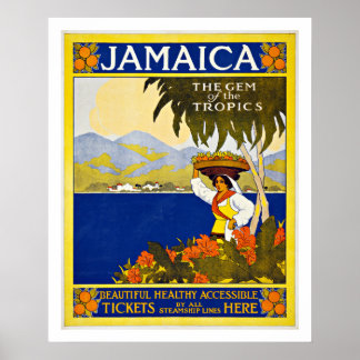 Jamaïque - Affiches Vintage voyage
