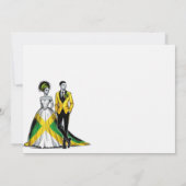 Jamaïque Couple Faire-part de mariage (Dos)