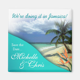 Jamaïque Enregistrer la date Emerald Waters Magnet