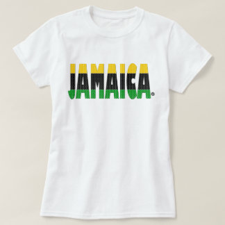 Jamaïque Gold Black Green Stripes Jamaïque T-shirt