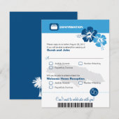 Jamaïque Mariage Réponse Confirmation Carte d'emba (Devant / Derrière)