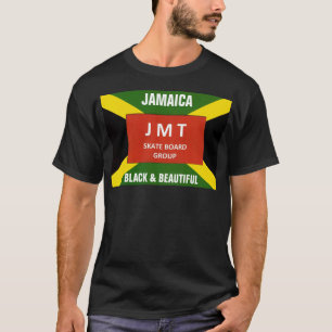JAMAÏQUE. NOIR & MAGNIFIQUE T-shirt foncé de base