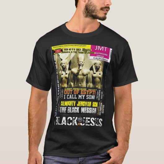 JAMAÏQUE NOIR, T-Shirt Basic Dark MESSIE (Devant)