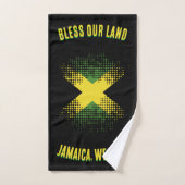 JAMAÏQUE NOUS AIMONS (Serviette à main)