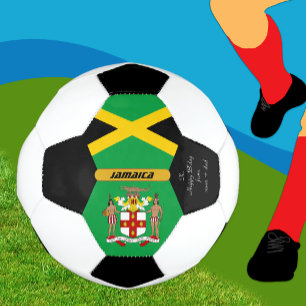 Jamaïque Personnalisée, Drapeau, Photo Soccer Ball