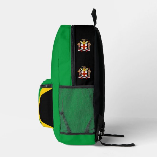 Jamaïque, sac à dos vert, drapeau jamaïcain / patr (Droite)