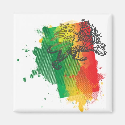 Jamaïque Sion Lion Magnet (Devant)