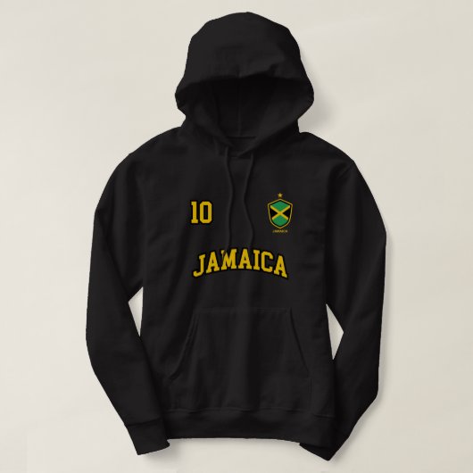 Jamaïque Sweat - shirt à capuche Numéro 10 Soccer (Design devant)