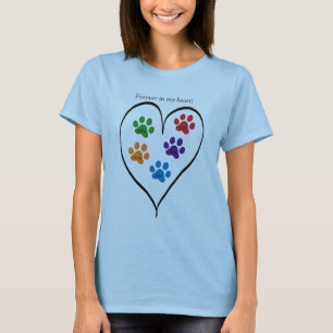 Jamais Dans Mon Coeur Pet Memorial T-Shirt