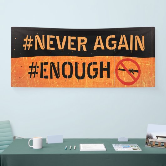 Jamais encore bannière de protestation de réforme (Salon professionnel)