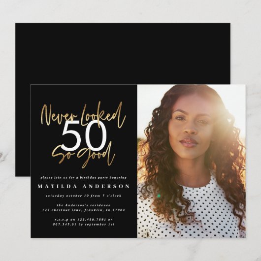 jamais eu si bonne photo invitation (Devant / Derrière)