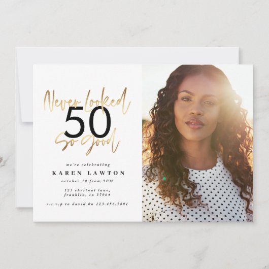 jamais eu si bonne photo invitation (Devant)