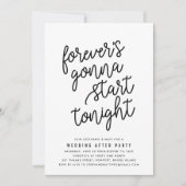 Jamais | Invitation Mariage après la fête (Devant)