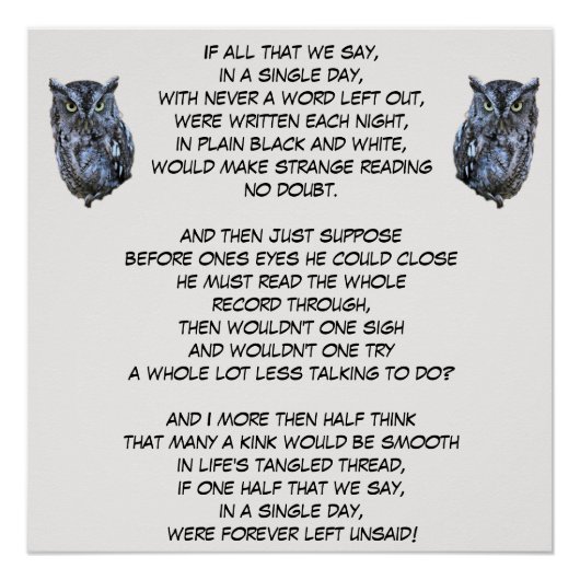 JAMAIS LAISSÉ UN POSTER NON AVIS (Devant)