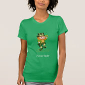 Jamais Lucky Green Gnome St Patrick's Day T-shirt (Devant)