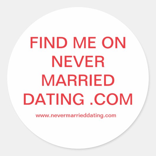 Jamais Marié. Stickers Com (Devant)