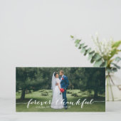 Jamais Merci Main Lettré Merci Mariage (Debout devant)