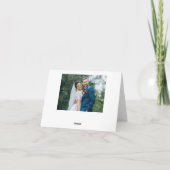 Jamais Merci Main Lettré Merci Mariage (Dos)