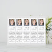 Jamais | Modèle de Signet funéraire do-it-yourself (Debout devant)