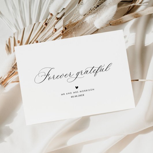 JAMAIS RECONNU | CARTE DE REMERCIEMENTS MARIAGE