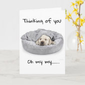 JAMAIS SAVOIR COMBIEN JE "VOUS MANQUERAIS" CARTE (Fleur jaune)