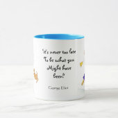 'Jamais trop tard' Ringer Mug (Centre)