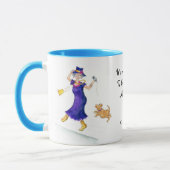 'Jamais trop tard' Ringer Mug (Gauche)