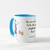 'Jamais trop tard' Ringer Mug (Devant gauche)