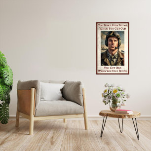 Jamais Trop Vieux Pour Voler - Grande Poster