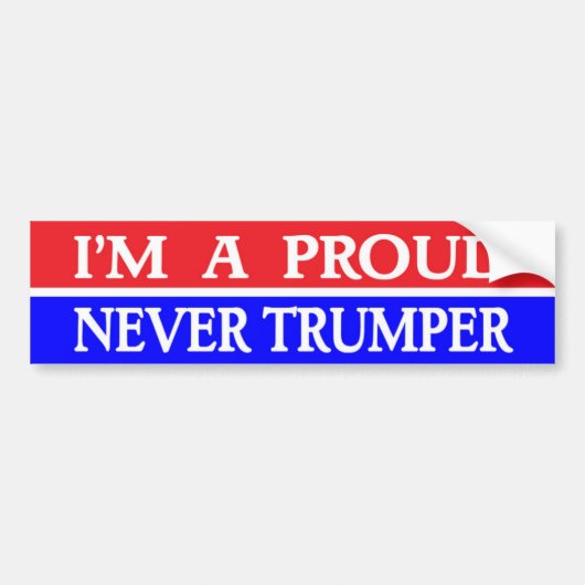 JAMAIS TRUMPER Bumper Sticker 2020 élection (Devant)