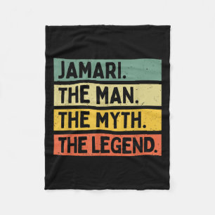 Jamari het Man De mythe De legende Funny Personali Fleece Deken