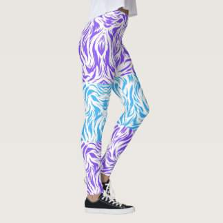 Jambe de Leggings à Motif Tourbillonnant Abstrait