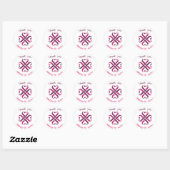 Jamberry bedankt dat je envelopzegels mailt ronde sticker (Vel)