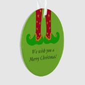 Jambes d'elfe, Noël, Ornement de Personnaliser (devant)