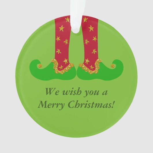 Jambes d'elfe, Noël, Ornement de Personnaliser (devant)