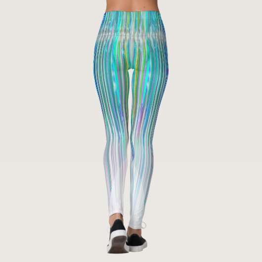 Jambes longues leggings d'art abstrait (Dos)