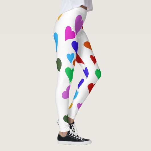 jambières de coeur arc-en-ciel, leggings de coeur, (Droite)