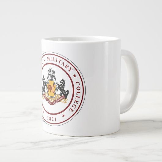 + JAMBO 20 oz blanc PMC SEAL Mug (Devant droit)