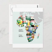 Jambo Habari Afrika! Ik hou van Afrika Briefkaart (Voorkant / Achterkant)