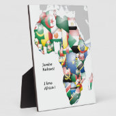 Jambo Habari Afrika! Ik hou van Afrika Fotoplaat (Zijkant)