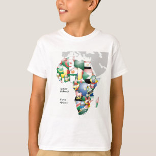 Jambo Habari Afrika! Ik hou van Afrika T-shirt
