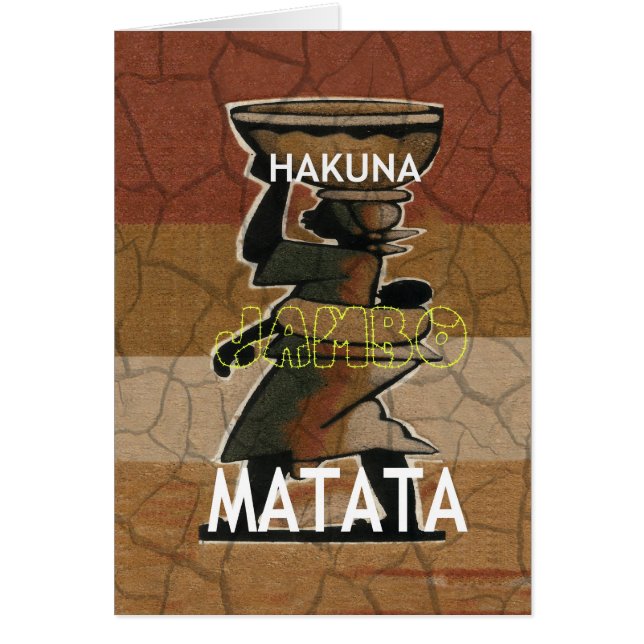 Jambo Habari Hakuna Matata. (Devant)