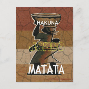 Jambo Habari Hakuna Matata. Briefkaart