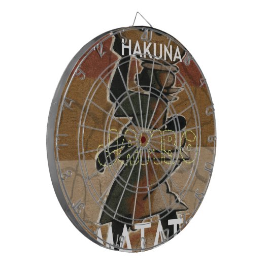 Jambo Habari Hakuna Matata. Dartbord (Voorkant Links)