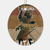 Jambo Habari Hakuna Matata. Keramisch Ornament (Links)